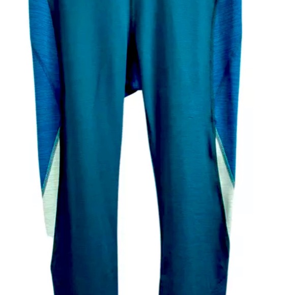 Outdoor Voices Techsweat Zoom Leggings Teal Green Blue Colorblock Size S - Picture 2 of 2